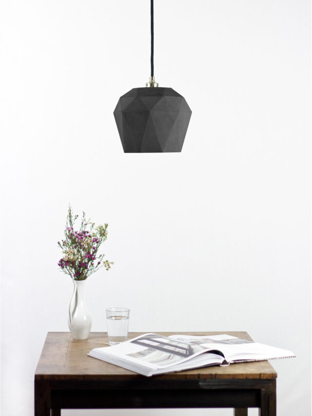 Beton Lampe MOA BLACK