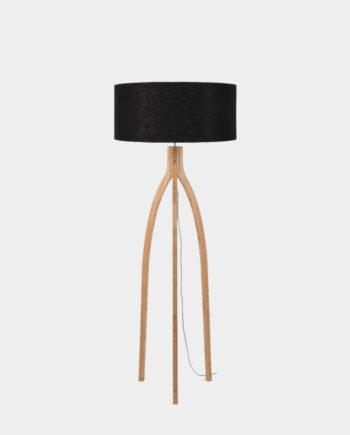 Standleuchte Holz ANNAPURNA Schwarz