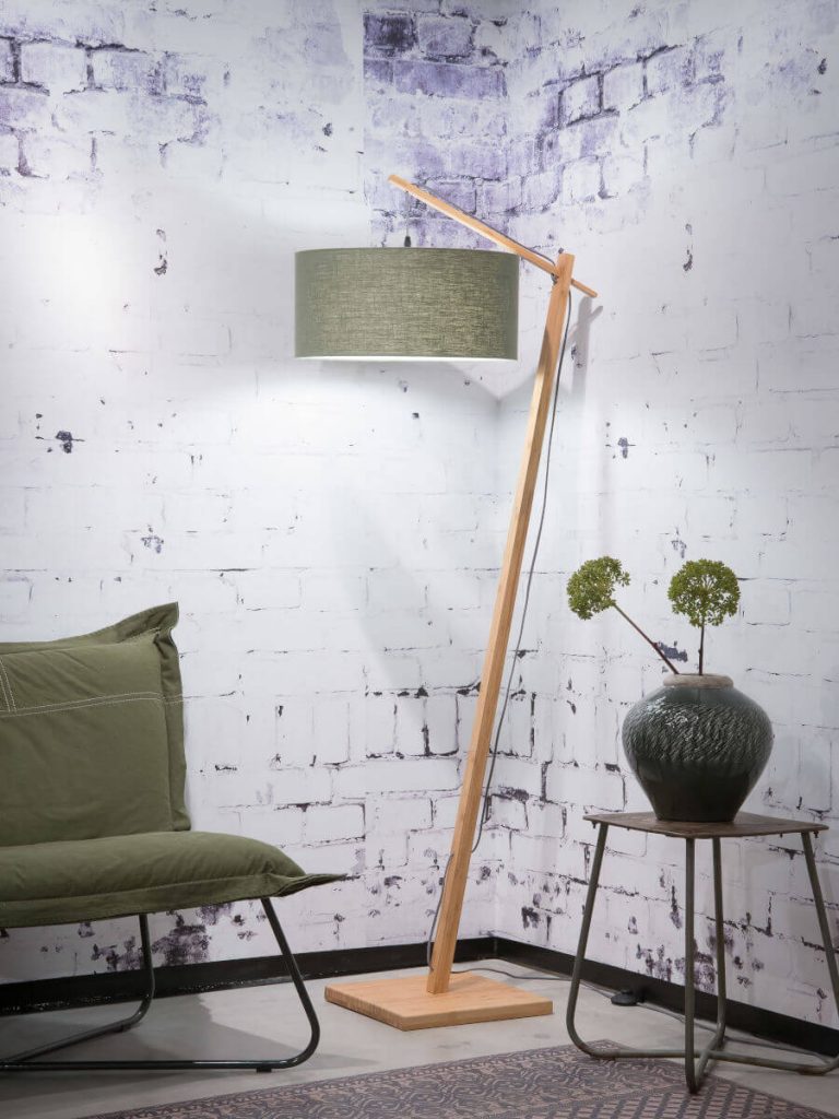 Stehleuchte ANDES - Standleuchte Holz - Bambus Stehlampe