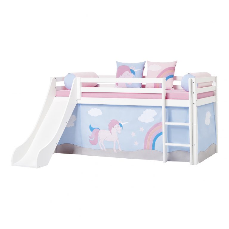 Einhorn Prinzessin Bett mit Rutsche